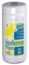 Sun Screen Wipes 1 canister
